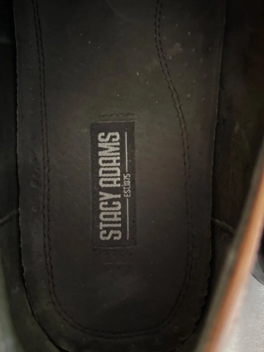 Stacy Adams Mens Brown Leather Penny Loafers Size 8.5M